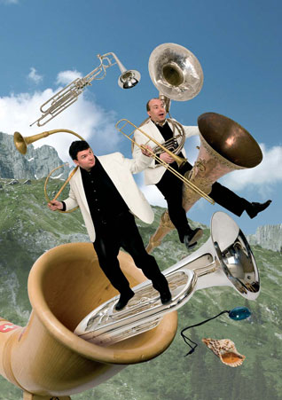 Travelling by Tuba Chris Cranham and Stewart Death